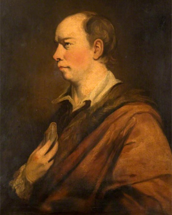 Portrait of Anglo-Irish essayist, poet, novelist, and dramatist Oliver Goldsmith.