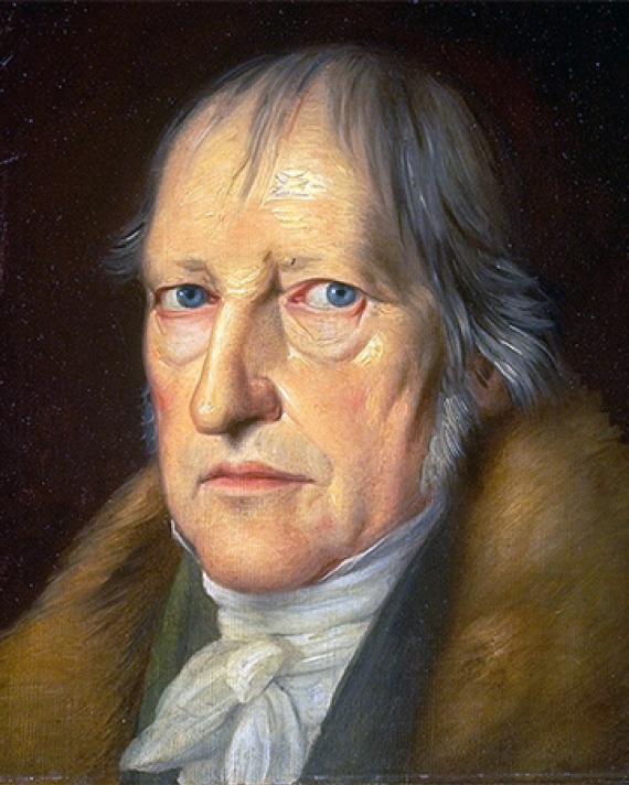 Painting of an older Georg Wilhelm Friedrich Hegel.