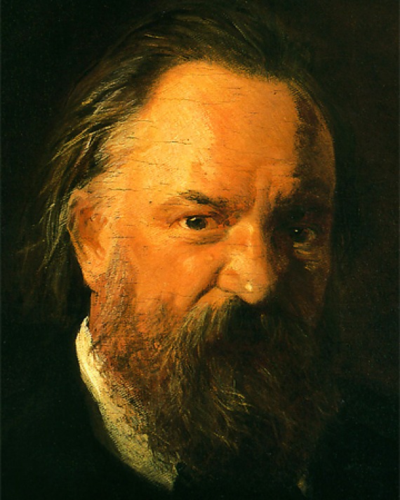 Portrait of Russian political thinker and writer Alexander Herzen.