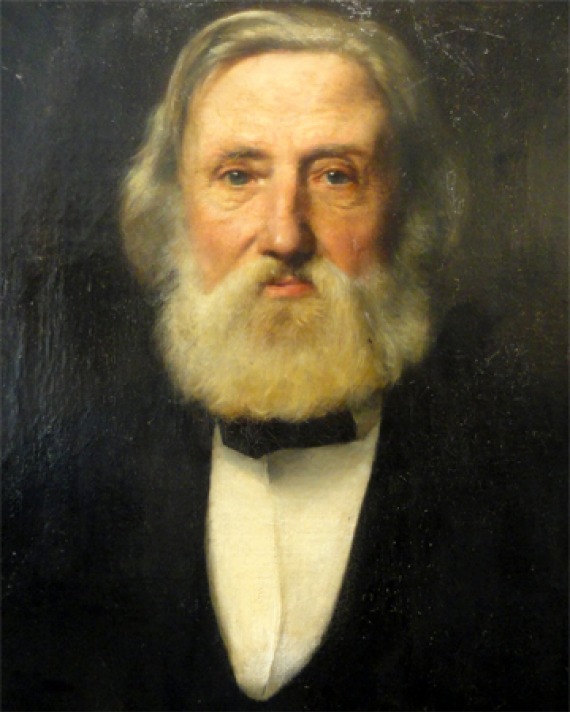 Portrait of German physician and writer Heinrich Hoffmann.