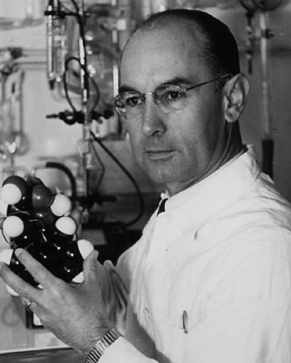 Photograph of Swiss chemist Albert Hofmann.