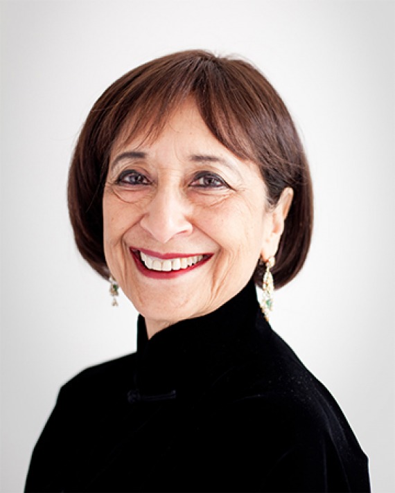 Indian actress and food writer Madhur Jaffrey.