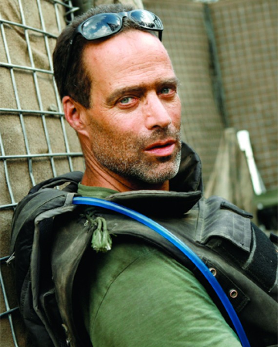 Sebastian Junger. Photograph of American journalist Sebastian Junger.