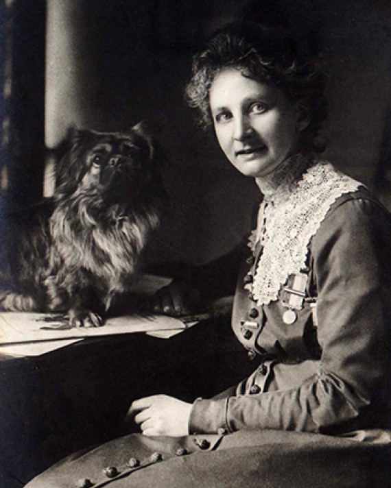 British suffragette activist, writer, and speaker Constance Lytton.