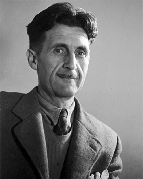 English novelist, essayist, and critic George Orwell.