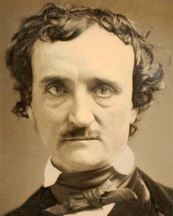 Photograph of American short-story writer and poet Edgar Allan Poe.