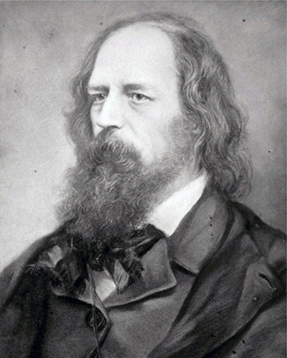 English poet Alfred, Lord Tennyson.