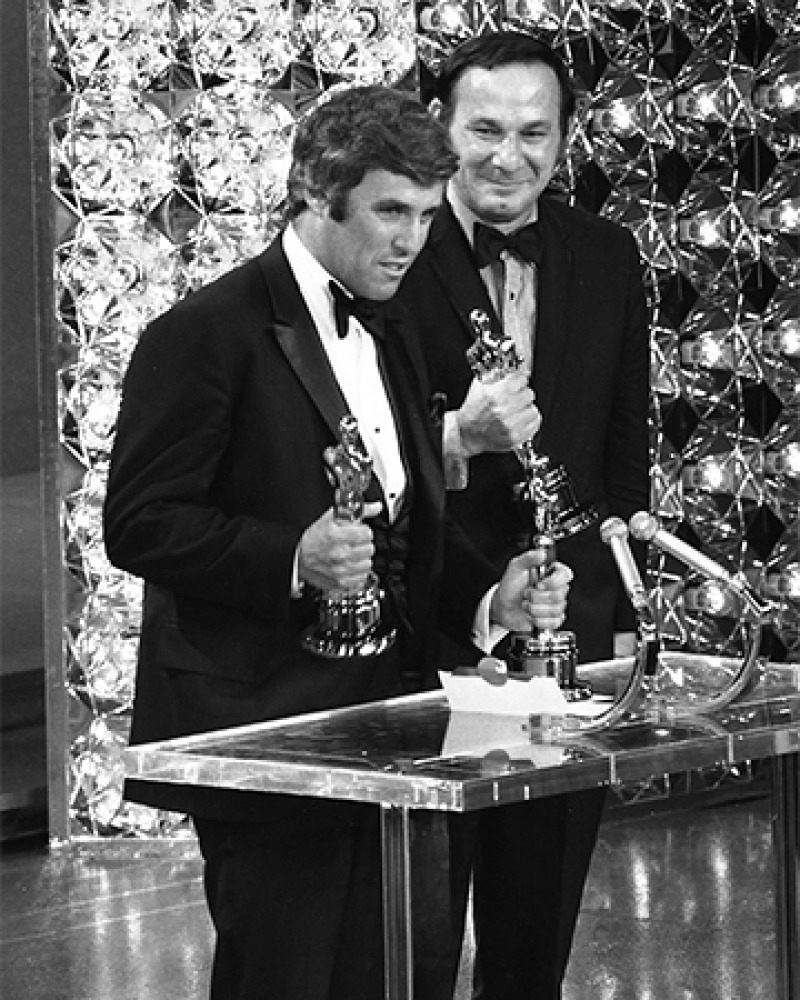 American songwriters Burt Bacharach &amp; Hal David.