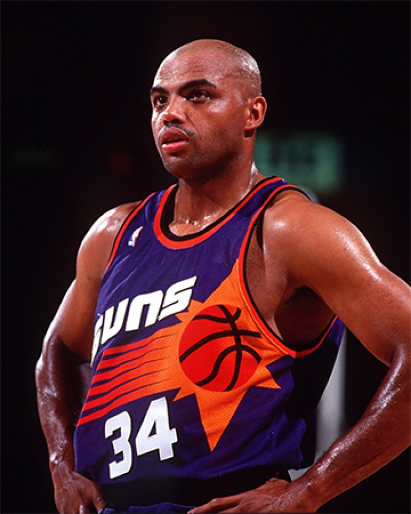 American basketball player Charles Barkley.