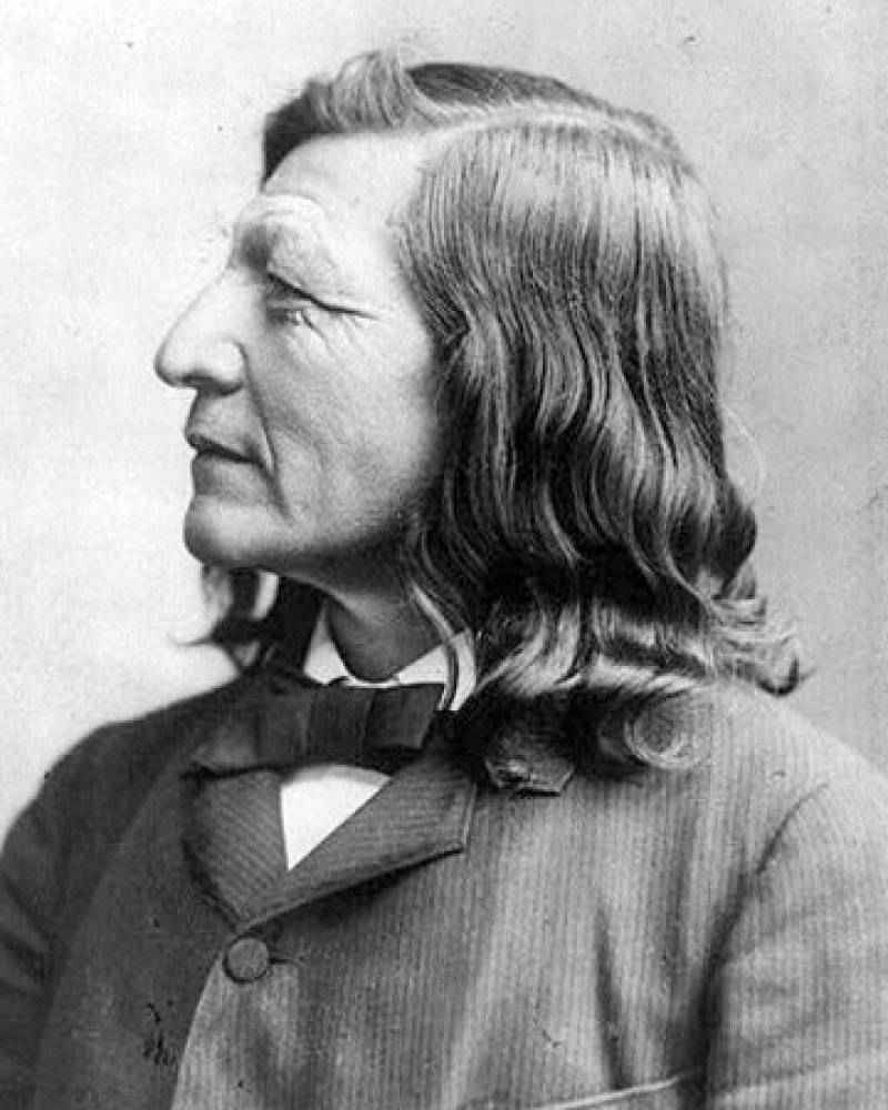 Photograph of Native American author and educator Luther Standing Bear.