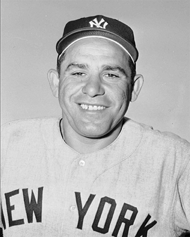 American baseball player Yogi Berra.