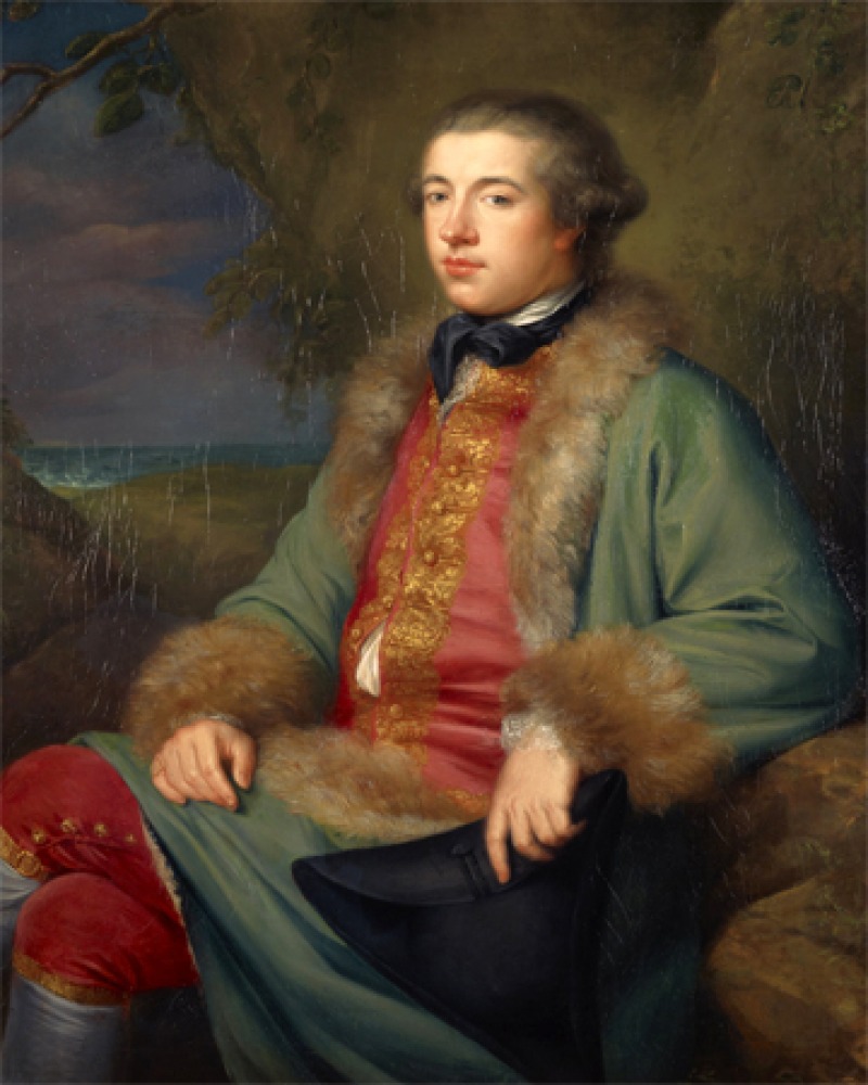 Portrait of Scottish biographer and diarist James Boswell.