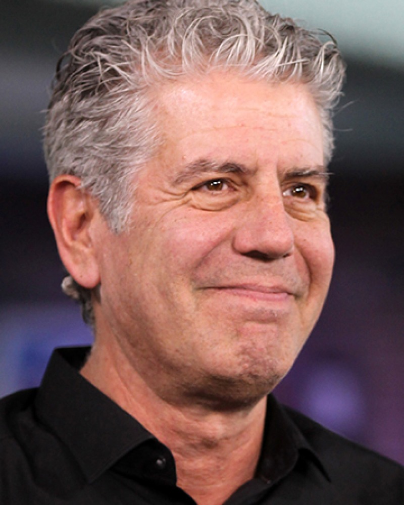 American chef, author, and television personality Anthony Bourdain.