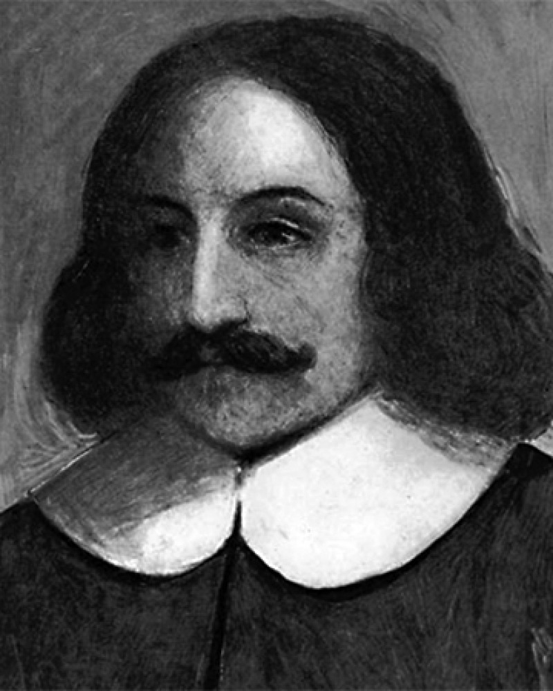 Depiction of Plymouth colony governor William Bradford.