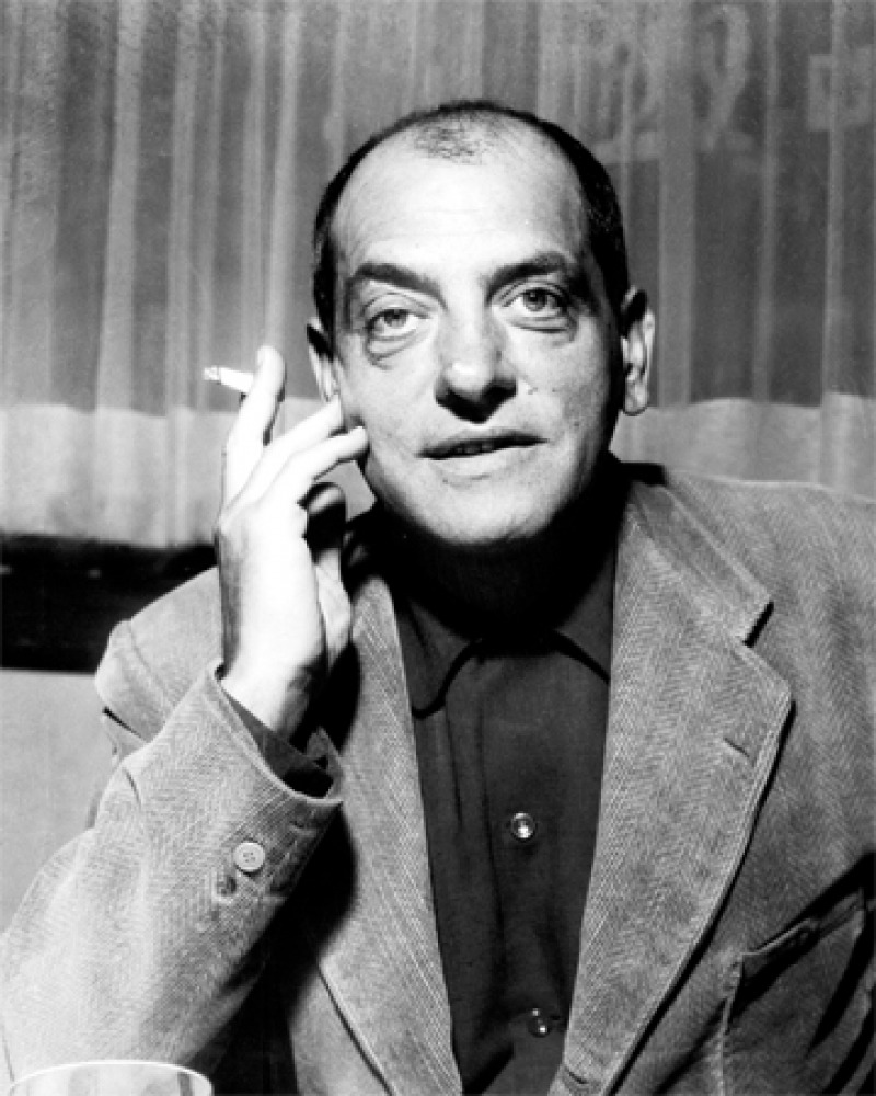 Black and white photograph of Spanish filmmaker Luis Buñuel.
