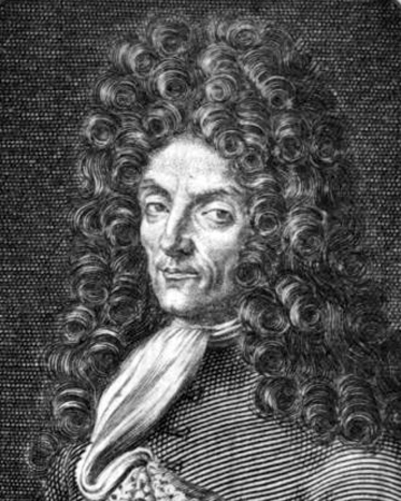 Engraving of Italian adventurer Giovanni Francesco Gemelli Careri.