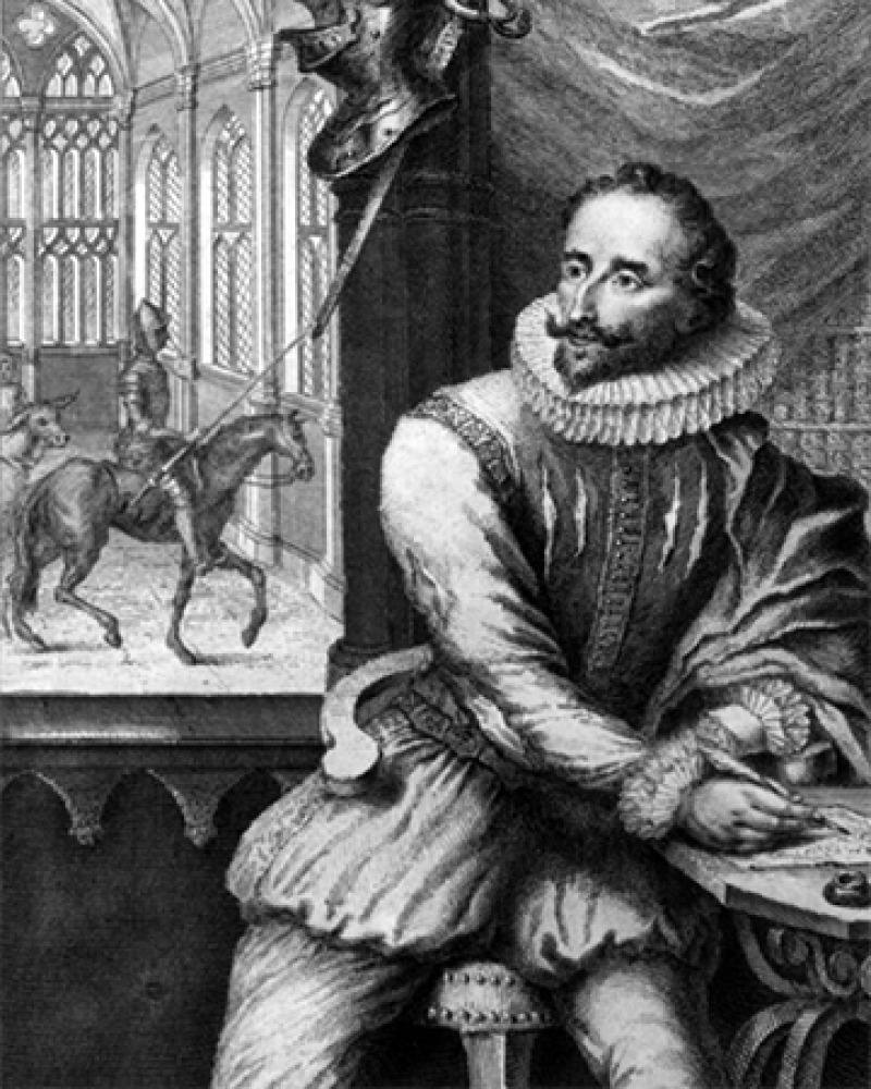Spanish writer Miguel de Cervantes.