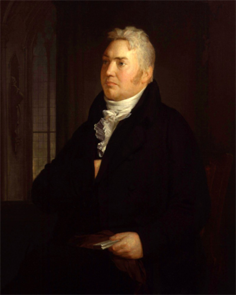 Portrait of English lyrical poet and critic Samuel Taylor Coleridge.