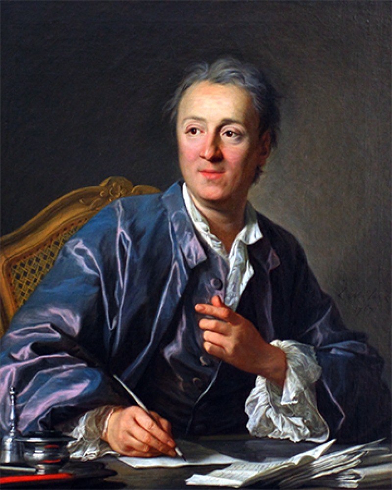 French man of letters Denis Diderot.
