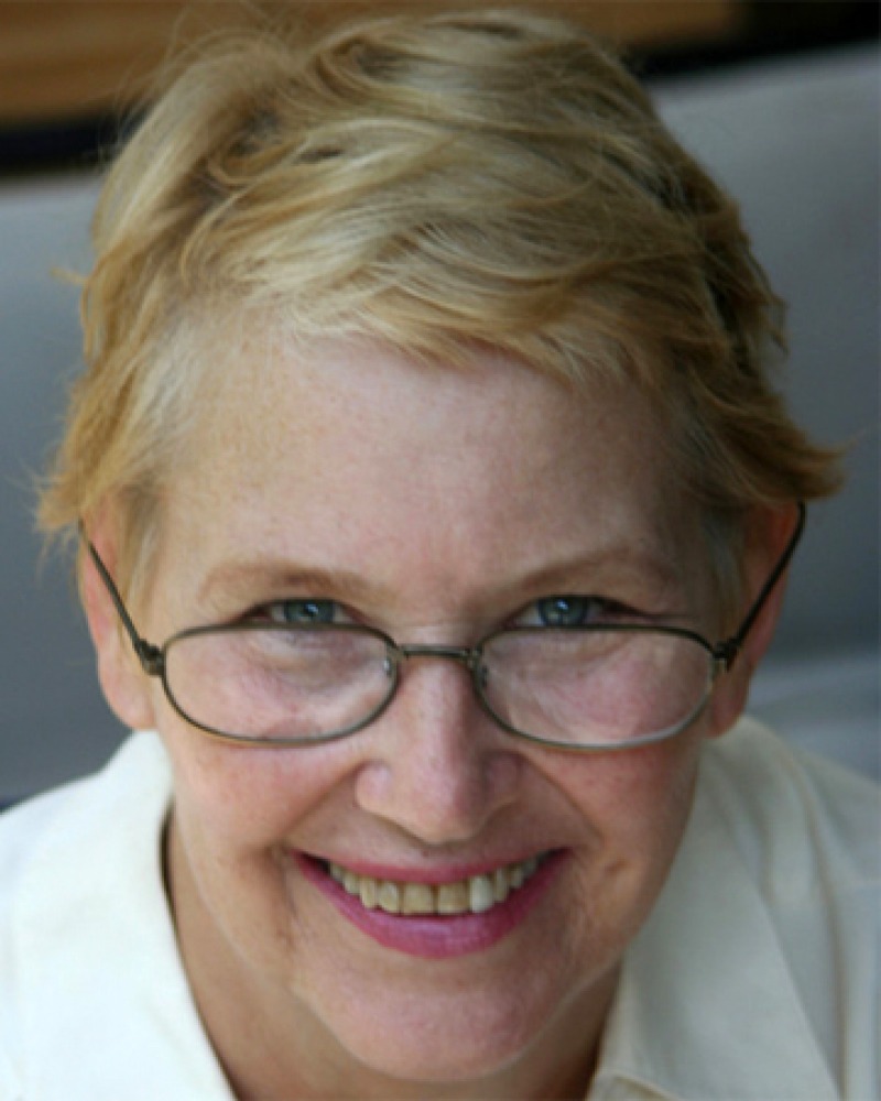 Color photograph of American writer Annie Dillard.
