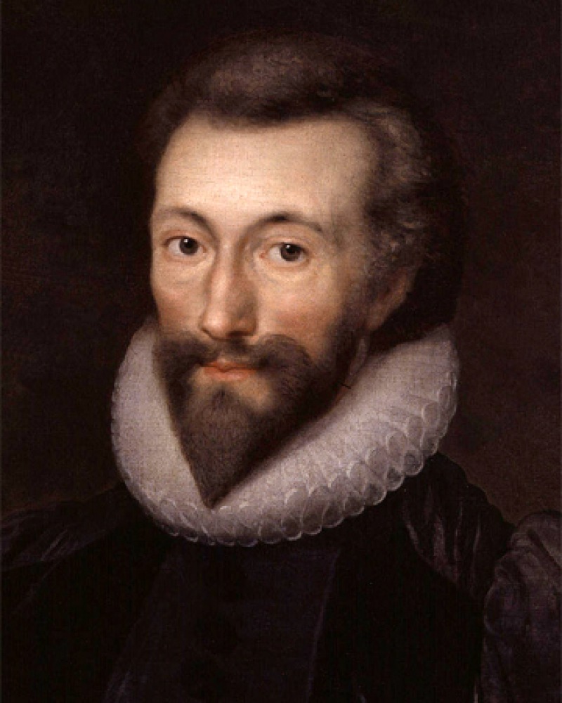 Color portrait of English poet John Donne.