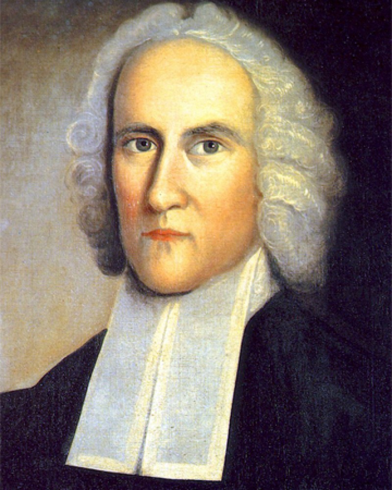 Portrait of American Puritan theologian Jonathan Edwards.