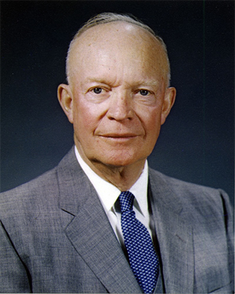 President of the United States and five-star general Dwight D. Eisenhower.