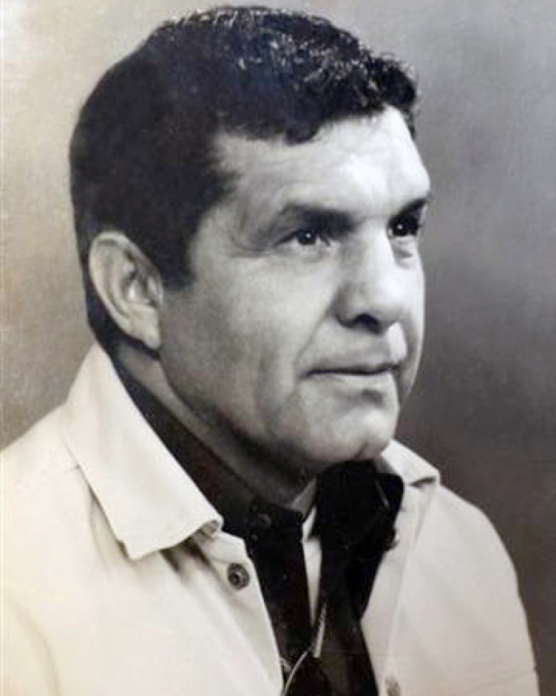 Black and white photograph of former American Marine Guy Gabaldon.