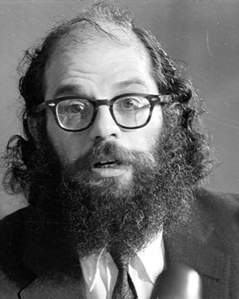 American poet Allen Ginsberg.