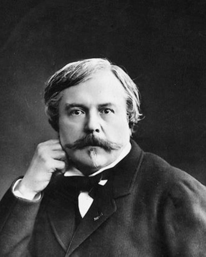 French writer, critic, and book publisher Edmond de Goncourt.