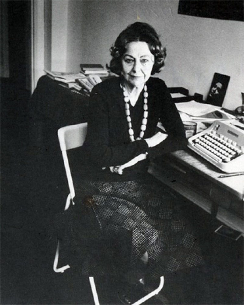 American literary critic and novelist Elizabeth Hardwick.
