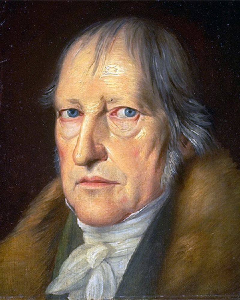 Painting of an older Georg Wilhelm Friedrich Hegel.