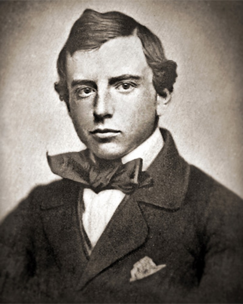 Black and white photograph of historian and man of letters Henry Adams.