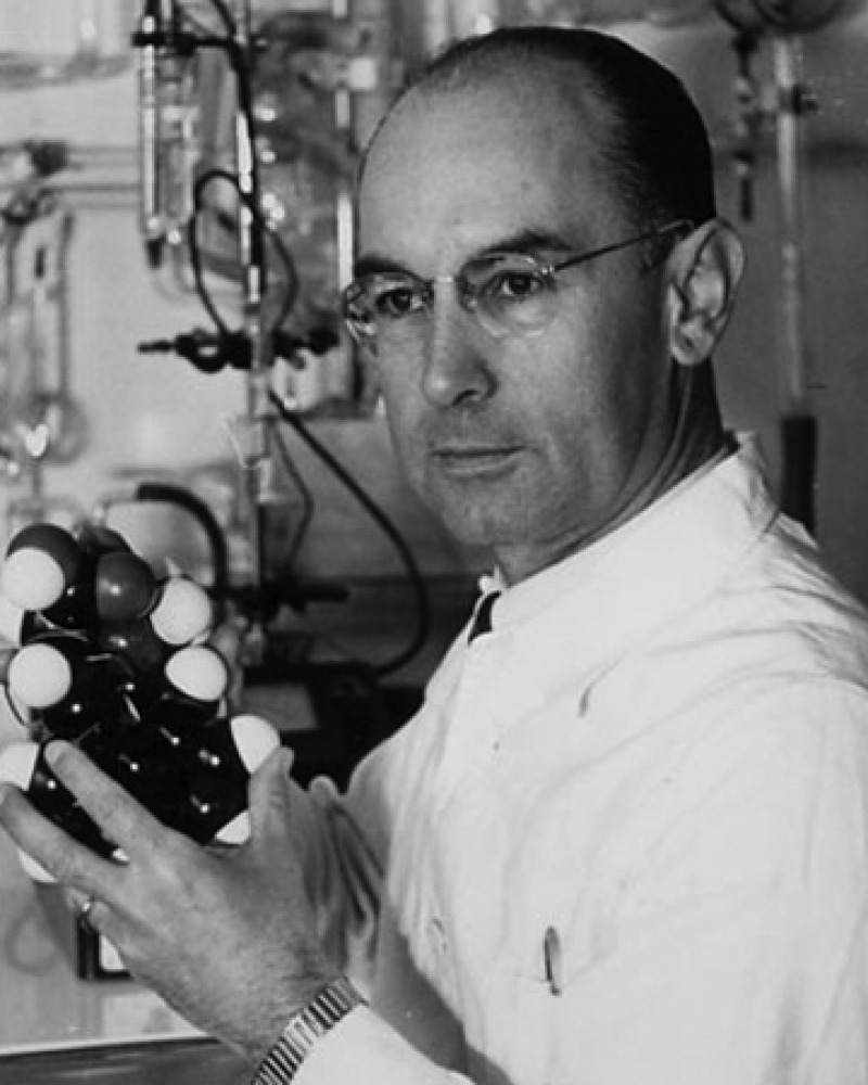 Photograph of Swiss chemist Albert Hofmann.