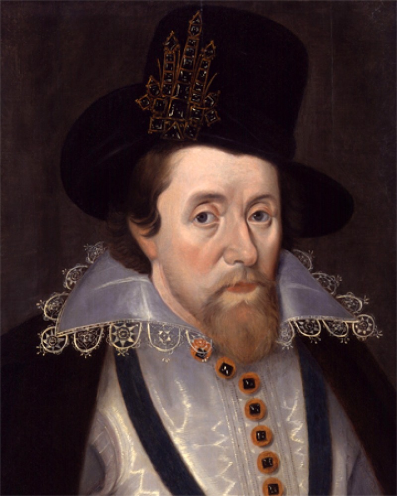 Portrait of King James I.