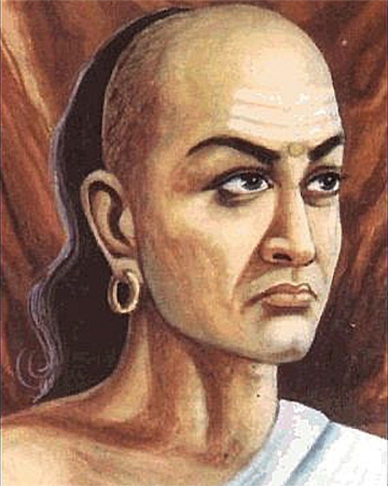 Artist rendering of Hindu statesman and philosopher Kautilya.