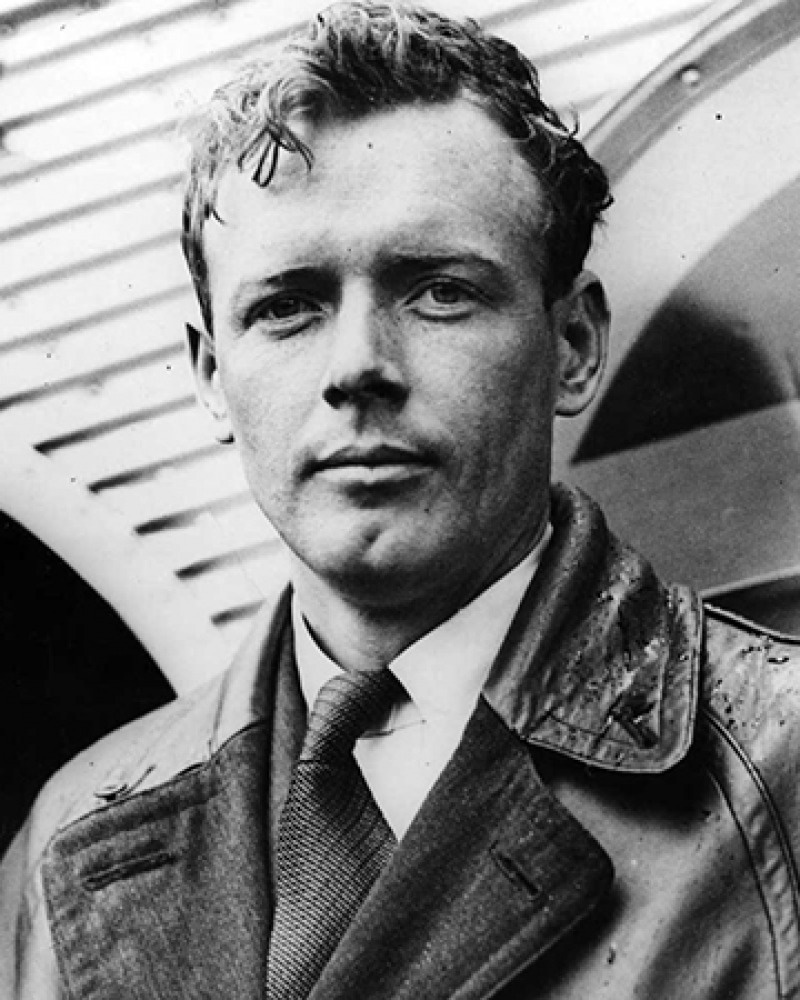 American aviator Charles Lindbergh.