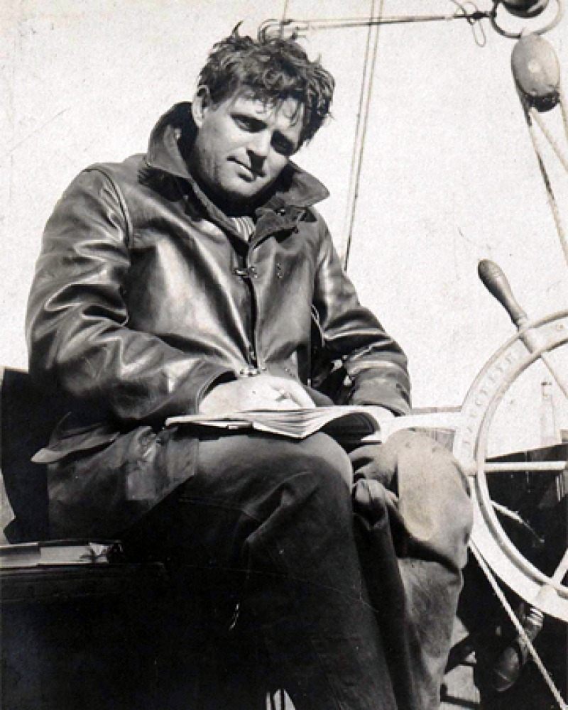 Photograph of American novelist Jack London.