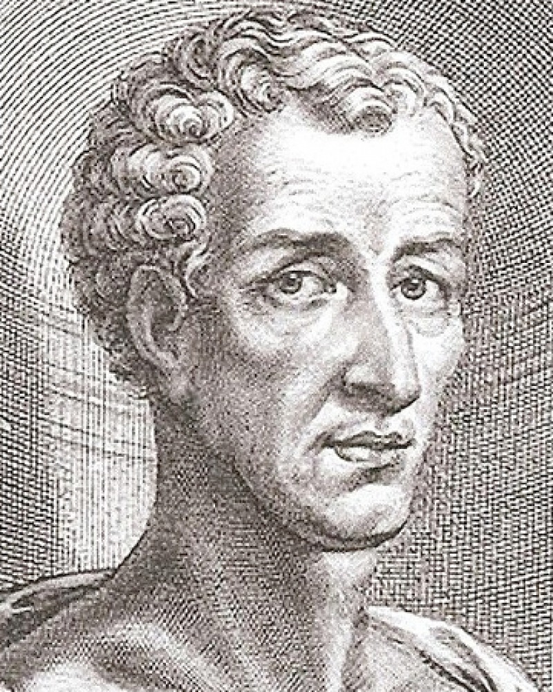 Engraving of Greek satirist Lucian.
