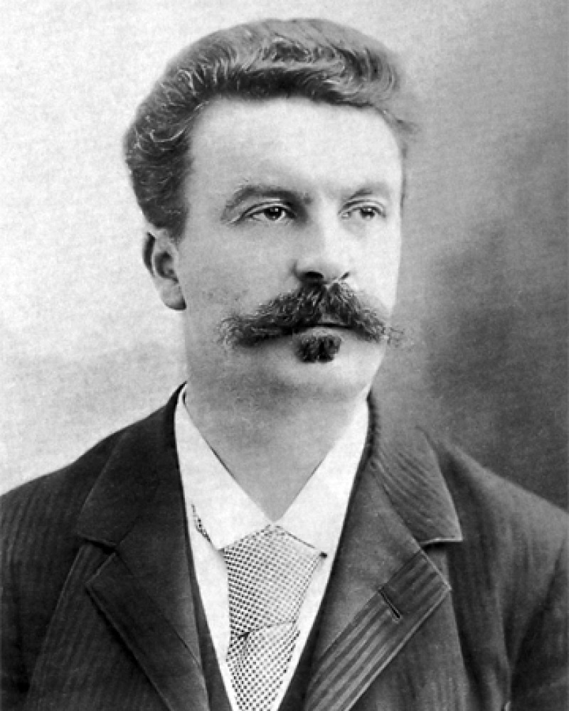 Photograph of French writer Guy de Maupassant.