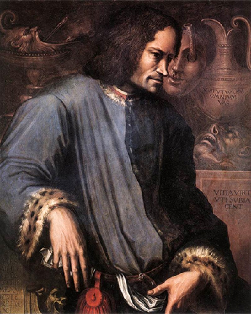 Florentine ruler and patron Lorenzo de Medici.