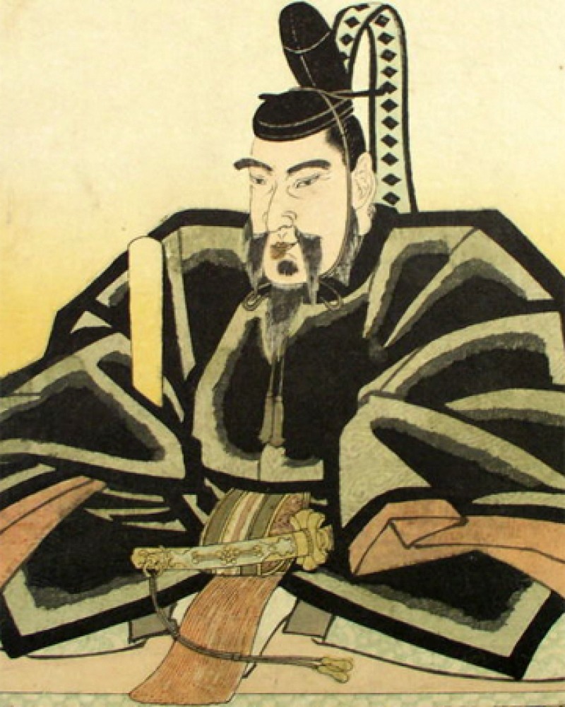 Portrait of Japanese political figure and scholar Sugawara no Michizane.