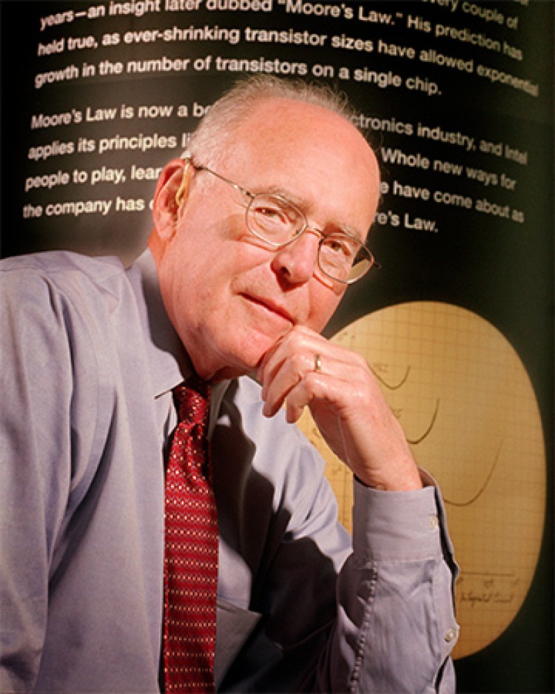 American engineer Gordon E. Moore.