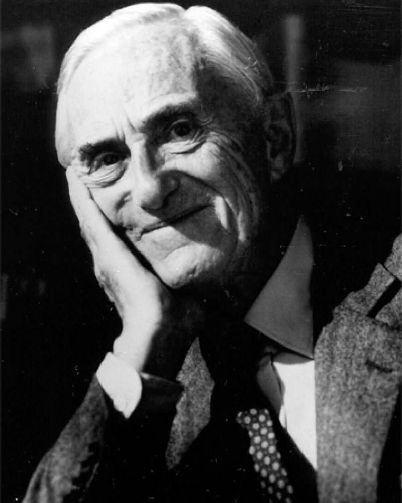 Photograph of British novelist Patrick O'Brian.