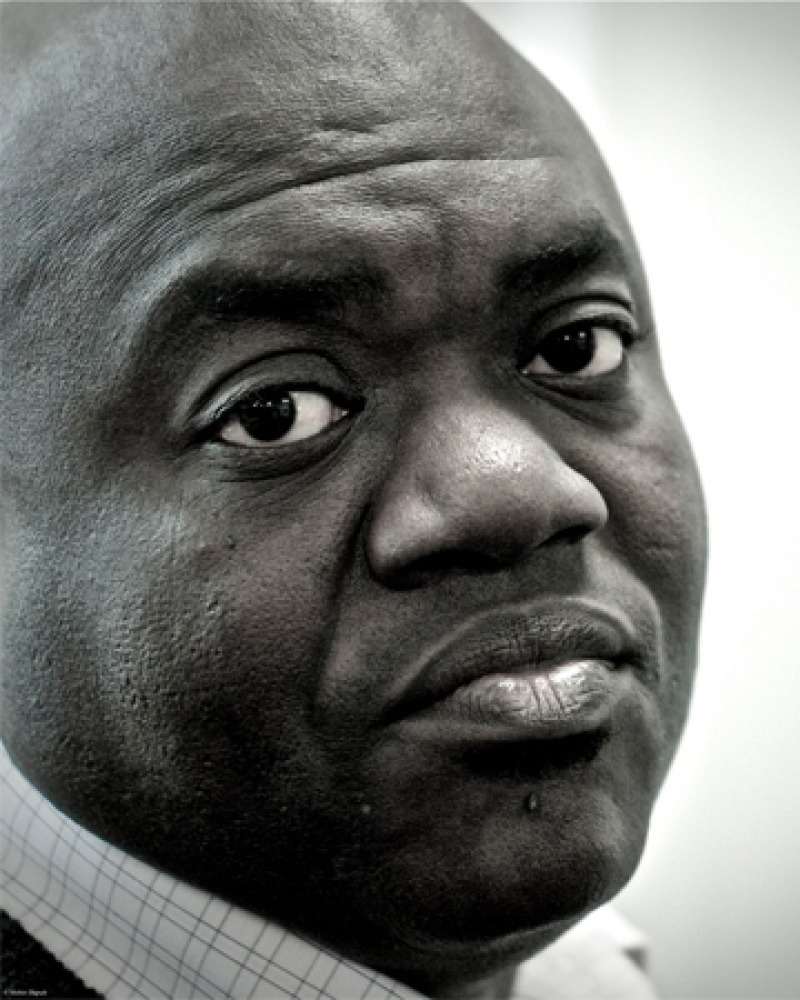 Black and white photograph of E. C. Osondu.