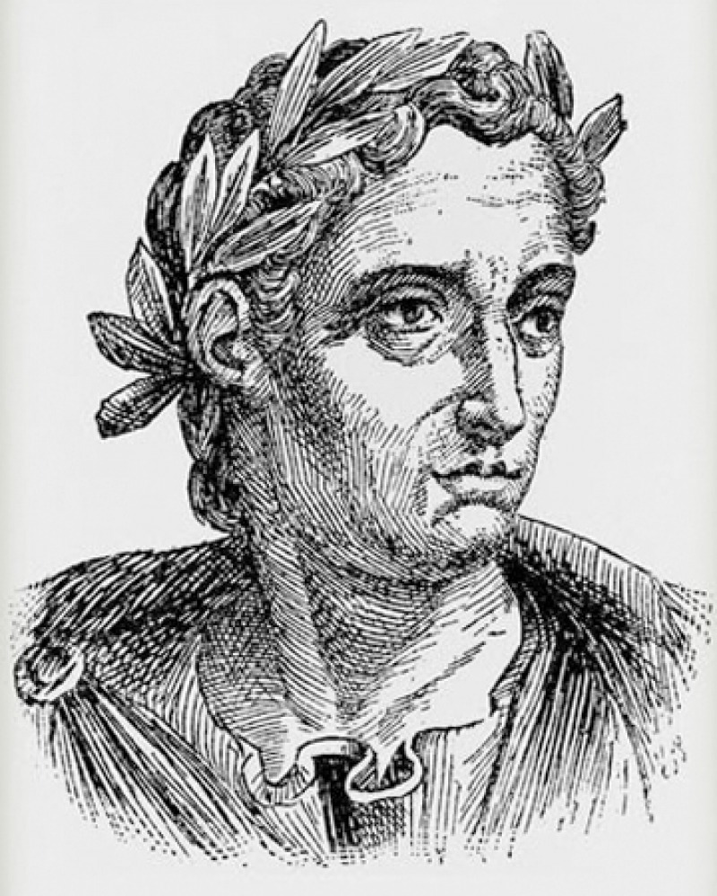 Engraving of Roman author and administrator Pliny the Younger.