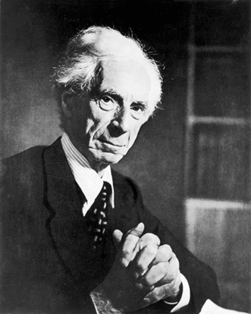 British philosopher, logician, and social critic Bertrand Russell.
