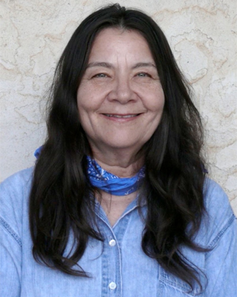 Photograph of Native American poet and novelist Leslie Marmon Silko.