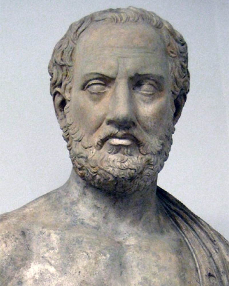 Thucydides Classical bust of Thucydides.