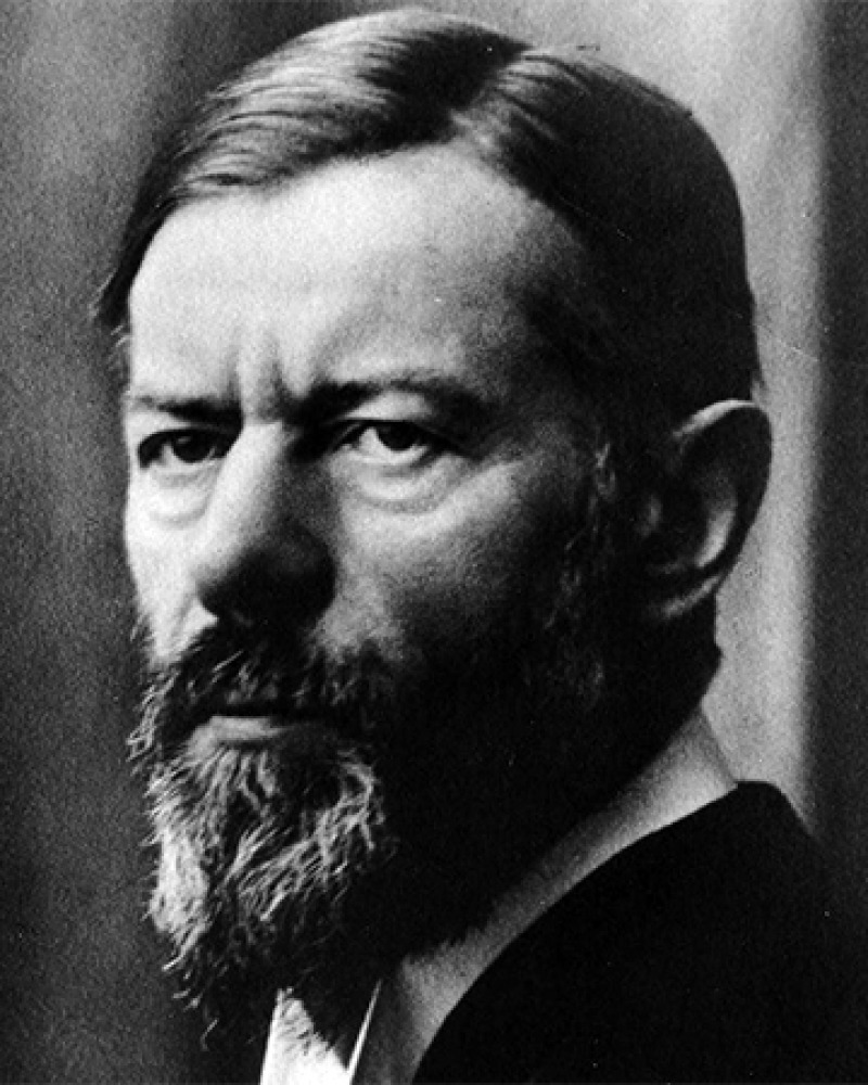 Photograph of German sociologist and political economist Max Weber.
